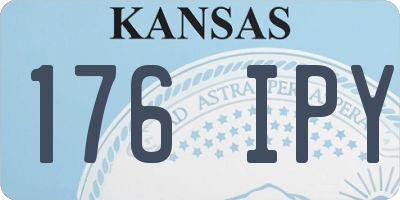 KS license plate 176IPY