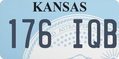 KS license plate 176IQB