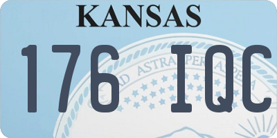 KS license plate 176IQC