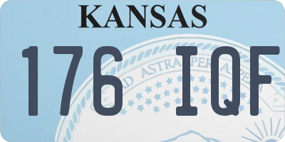 KS license plate 176IQF