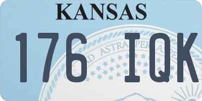 KS license plate 176IQK