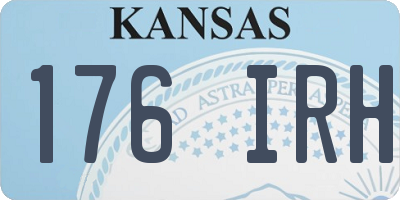 KS license plate 176IRH
