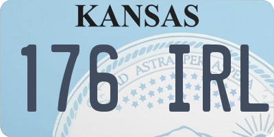 KS license plate 176IRL