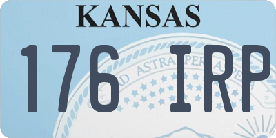 KS license plate 176IRP