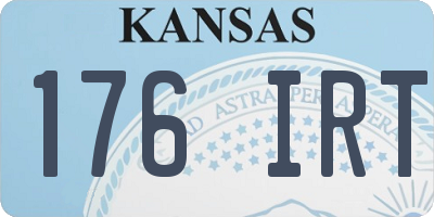 KS license plate 176IRT