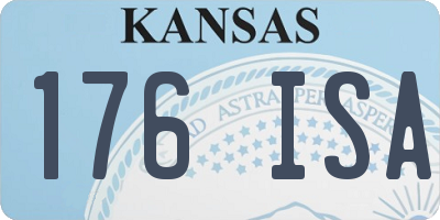 KS license plate 176ISA