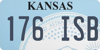 KS license plate 176ISB