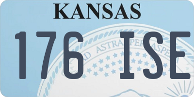 KS license plate 176ISE