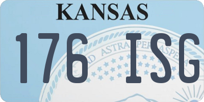 KS license plate 176ISG
