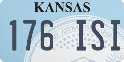 KS license plate 176ISI