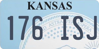 KS license plate 176ISJ