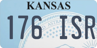 KS license plate 176ISR