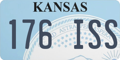 KS license plate 176ISS