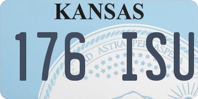 KS license plate 176ISU