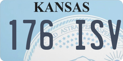 KS license plate 176ISV