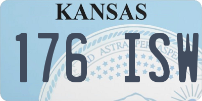 KS license plate 176ISW