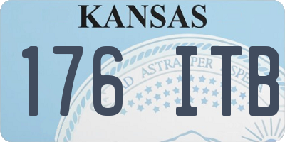 KS license plate 176ITB