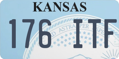 KS license plate 176ITF