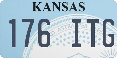KS license plate 176ITG