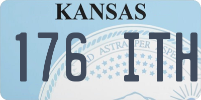 KS license plate 176ITH