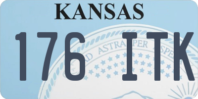 KS license plate 176ITK