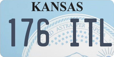 KS license plate 176ITL