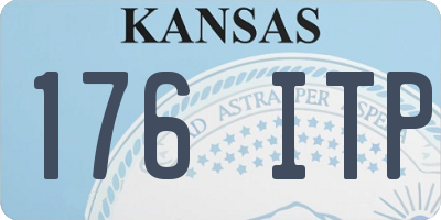 KS license plate 176ITP