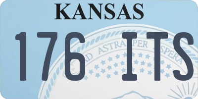 KS license plate 176ITS
