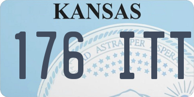 KS license plate 176ITT