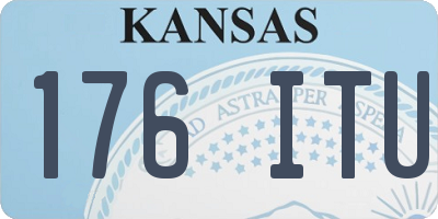 KS license plate 176ITU