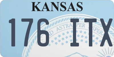 KS license plate 176ITX