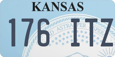 KS license plate 176ITZ