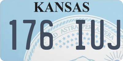 KS license plate 176IUJ