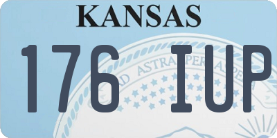 KS license plate 176IUP