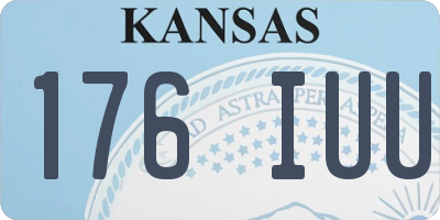 KS license plate 176IUU
