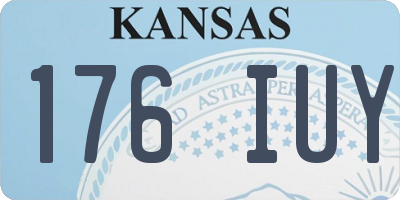 KS license plate 176IUY