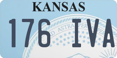 KS license plate 176IVA
