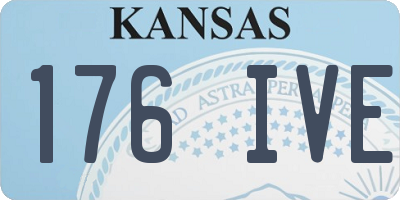 KS license plate 176IVE
