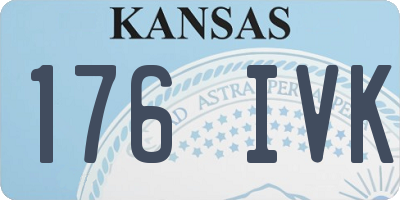 KS license plate 176IVK