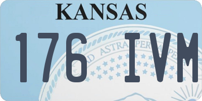 KS license plate 176IVM