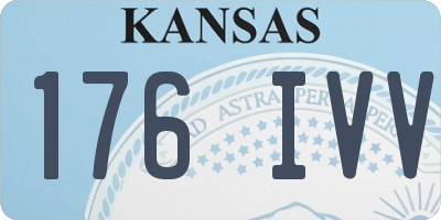 KS license plate 176IVV