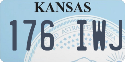 KS license plate 176IWJ