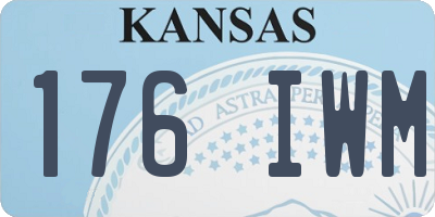 KS license plate 176IWM