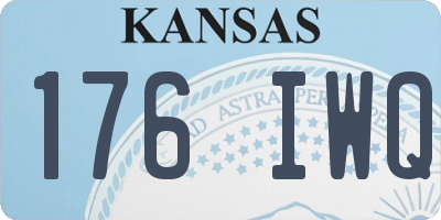 KS license plate 176IWQ