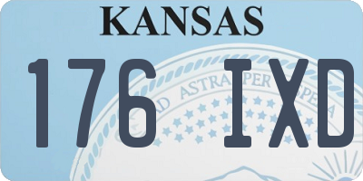 KS license plate 176IXD