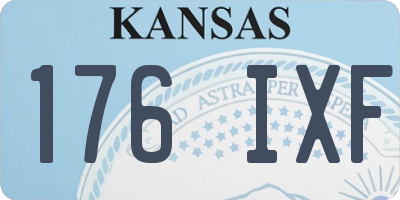KS license plate 176IXF