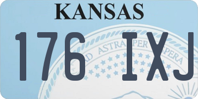 KS license plate 176IXJ