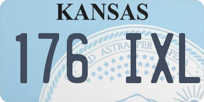 KS license plate 176IXL