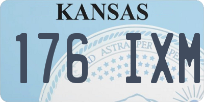 KS license plate 176IXM