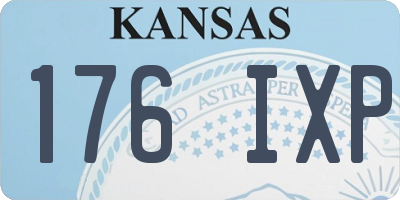 KS license plate 176IXP